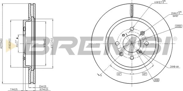 Bremsi CD8410V - Kočioni disk www.molydon.hr