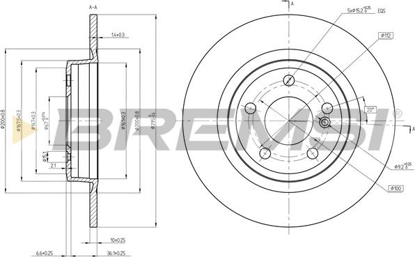 Bremsi CD8486S - Kočioni disk www.molydon.hr