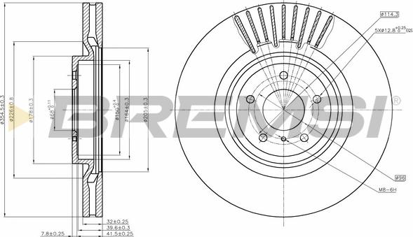 Bremsi CD8430V - Kočioni disk www.molydon.hr