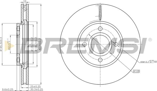 Bremsi CD8478V - Kočioni disk www.molydon.hr