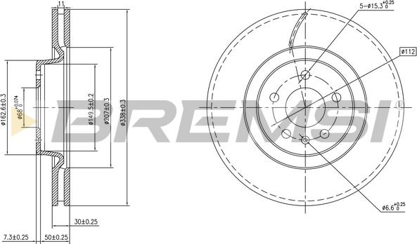 Bremsi CD8597V - Kočioni disk www.molydon.hr