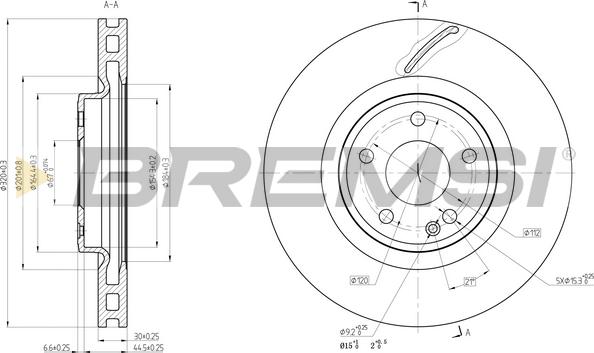 Bremsi CD8545V - Kočioni disk www.molydon.hr