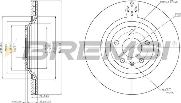 Bremsi CD8546V - Kočioni disk www.molydon.hr