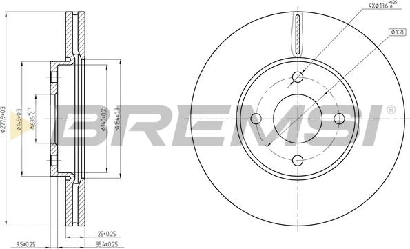 Bremsi CD8548V - Kočioni disk www.molydon.hr