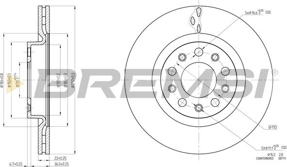 Bremsi CD8556V - Kočioni disk www.molydon.hr