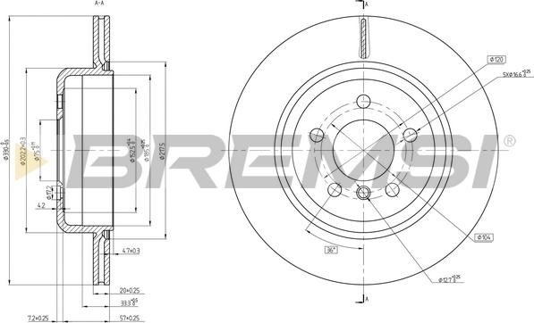 Bremsi CD8504V - Kočioni disk www.molydon.hr