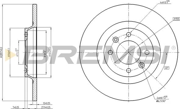 Bremsi CD8511S - Kočioni disk www.molydon.hr