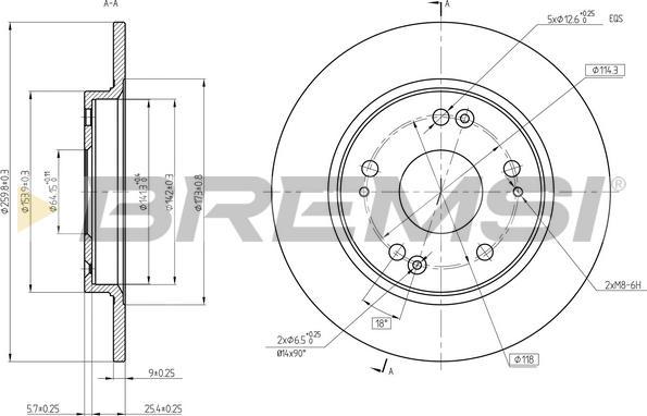 Bremsi CD8524S - Kočioni disk www.molydon.hr