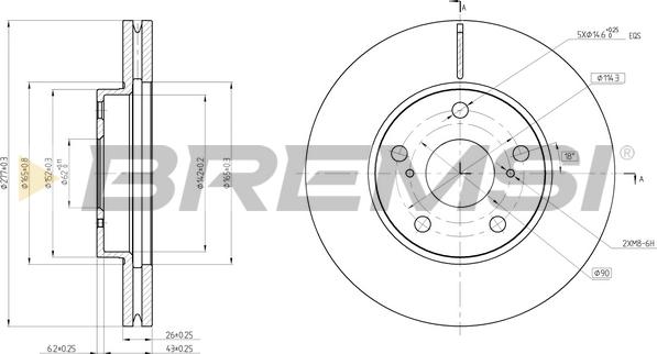 Bremsi CD8653V - Kočioni disk www.molydon.hr