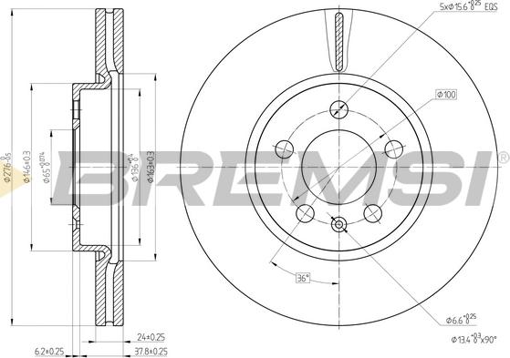 Bremsi CD8664V - Kočioni disk www.molydon.hr