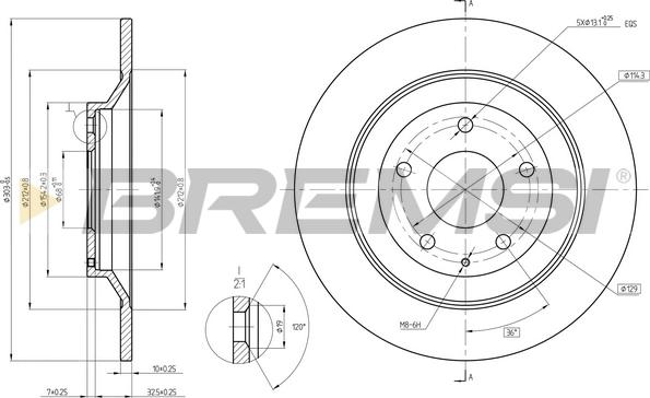 Bremsi CD8609S - Kočioni disk www.molydon.hr