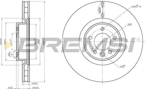 Bremsi CD8601V - Kočioni disk www.molydon.hr