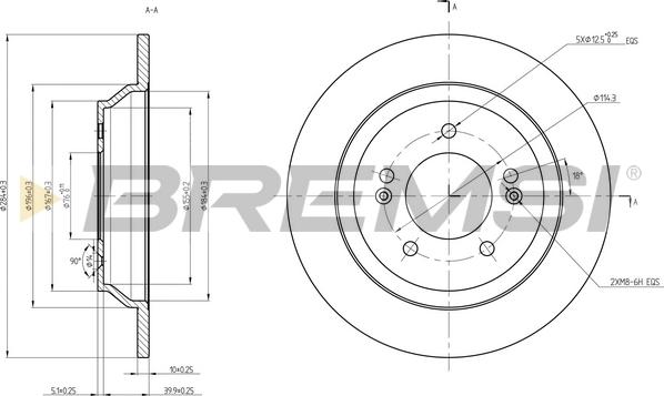 Bremsi CD8608S - Kočioni disk www.molydon.hr