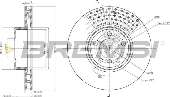 Bremsi CD8614V - Kočioni disk www.molydon.hr