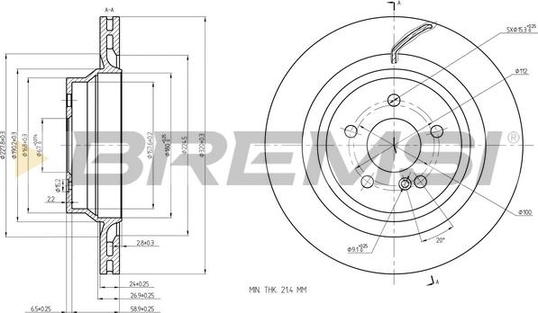 Bremsi CD8611V - Kočioni disk www.molydon.hr