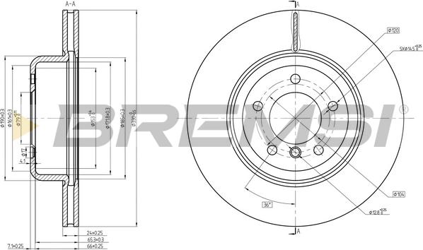 Bremsi CD8617V - Kočioni disk www.molydon.hr