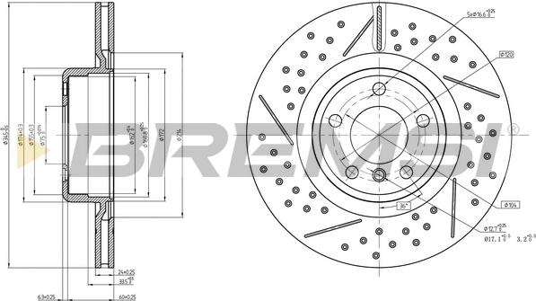 Bremsi CD8621V - Kočioni disk www.molydon.hr