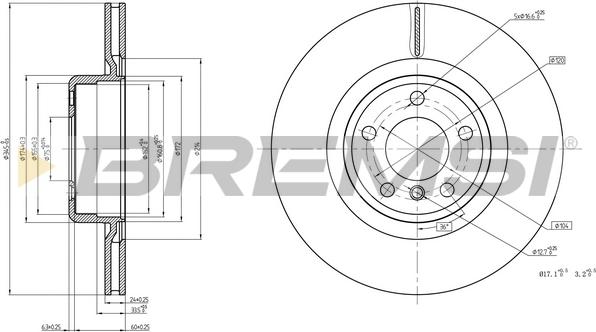 Bremsi CD8623V - Kočioni disk www.molydon.hr