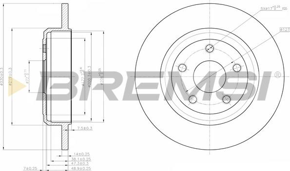 Bremsi CD8096S - Kočioni disk www.molydon.hr