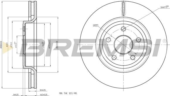 Bremsi CD8097V - Kočioni disk www.molydon.hr