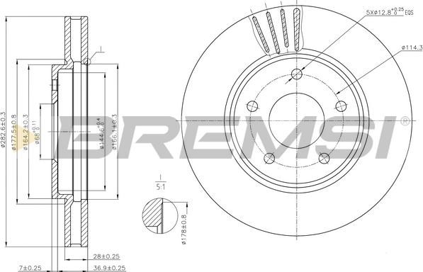 Bremsi CD8040V - Kočioni disk www.molydon.hr