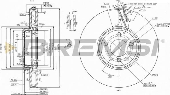 Bremsi CD8043VRD - Kočioni disk www.molydon.hr