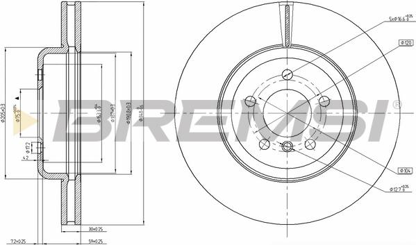 Bremsi CD8047V - Kočioni disk www.molydon.hr