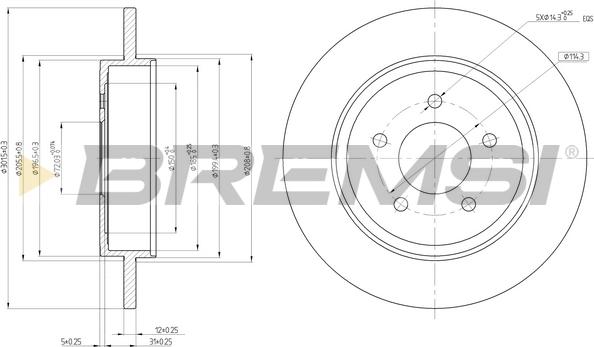 Bremsi CD8059S - Kočioni disk www.molydon.hr