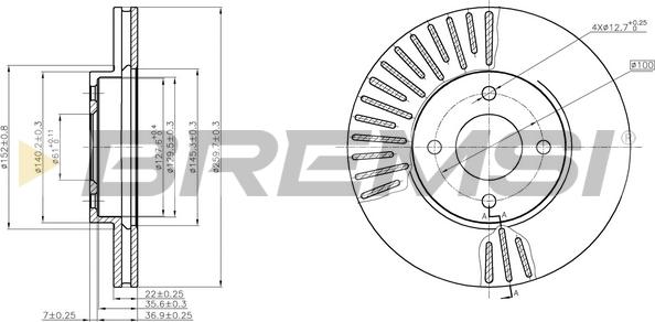 Bremsi CD8068V - Kočioni disk www.molydon.hr