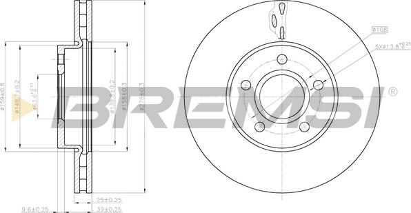 Bremsi CD8062V - Kočioni disk www.molydon.hr