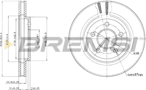 Bremsi CD8001V - Kočioni disk www.molydon.hr