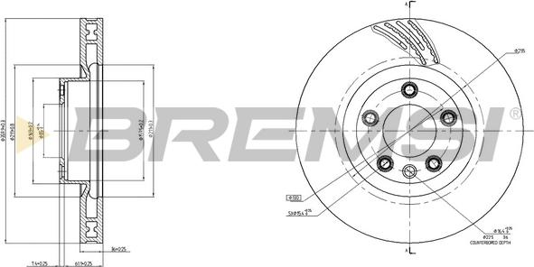 Bremsi CD8019VRD - Kočioni disk www.molydon.hr