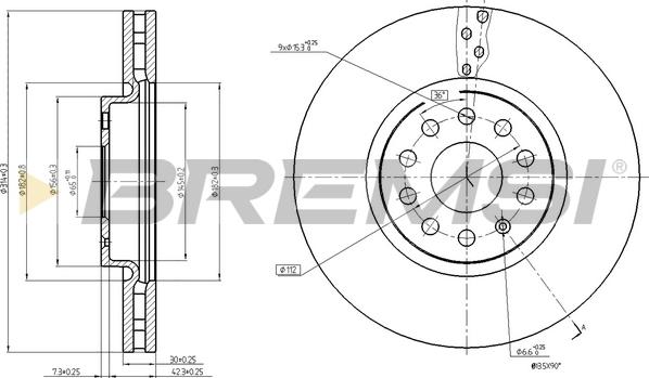 Bremsi CD8016V - Kočioni disk www.molydon.hr