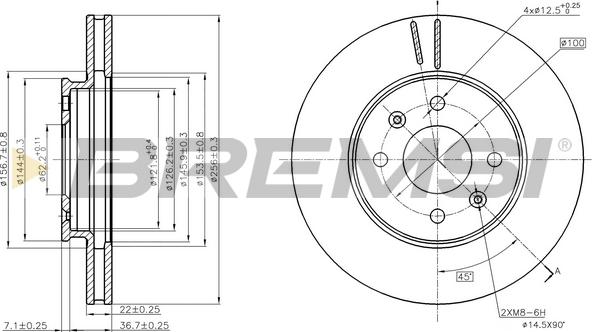 Bremsi CD8089V - Kočioni disk www.molydon.hr