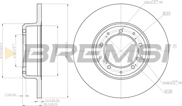 Bremsi CD8083S - Kočioni disk www.molydon.hr