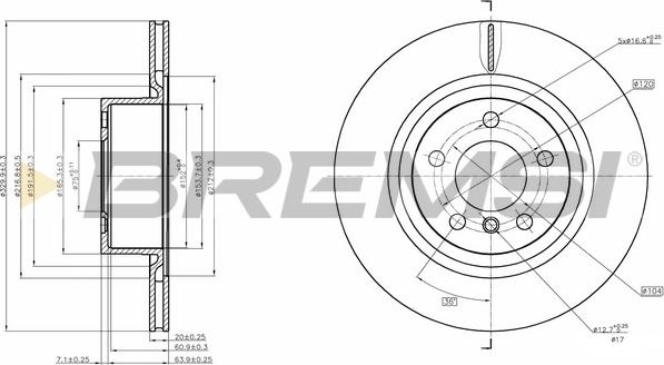 Bremsi CD8038V - Kočioni disk www.molydon.hr