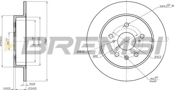 Bremsi CD8075S - Kočioni disk www.molydon.hr