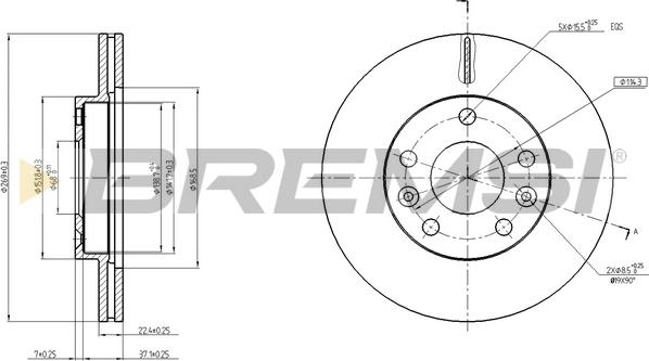 Bremsi CD8078V - Kočioni disk www.molydon.hr