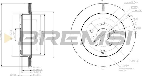 Bremsi CD8072V - Kočioni disk www.molydon.hr