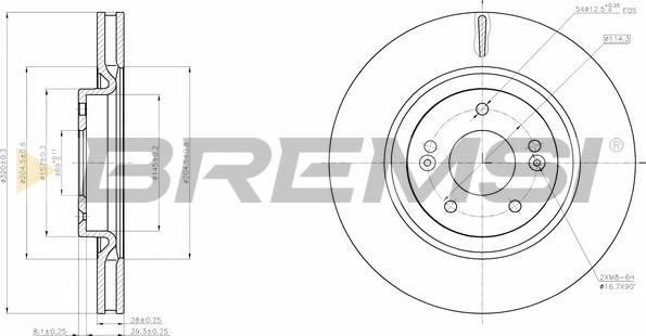 Bremsi CD8199V - Kočioni disk www.molydon.hr