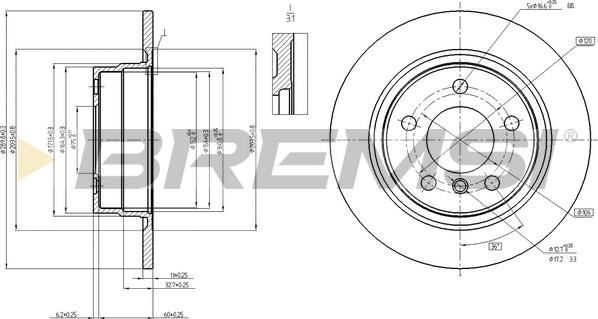 Bremsi CD8197S - Kočioni disk www.molydon.hr