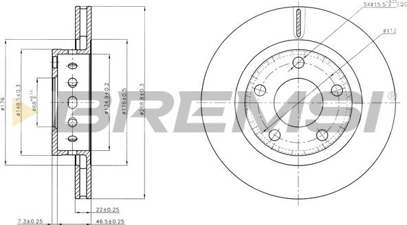 Bremsi CD8151V - Kočioni disk www.molydon.hr