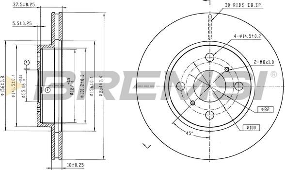 Bremsi CD8166V - Kočioni disk www.molydon.hr