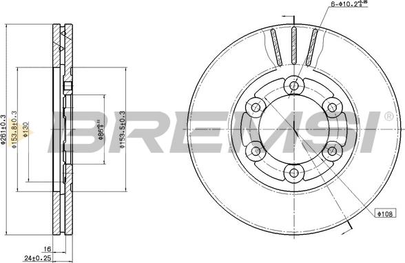 Bremsi CD8161V - Kočioni disk www.molydon.hr