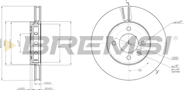 Bremsi CD8184V - Kočioni disk www.molydon.hr