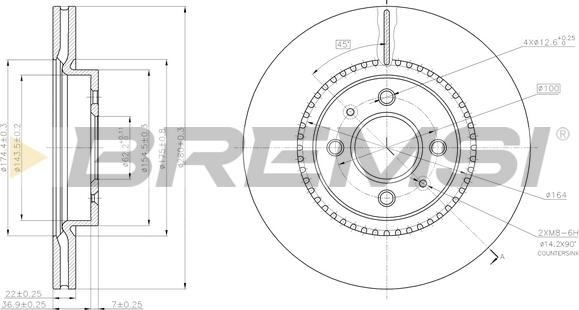 Bremsi CD8186V - Kočioni disk www.molydon.hr