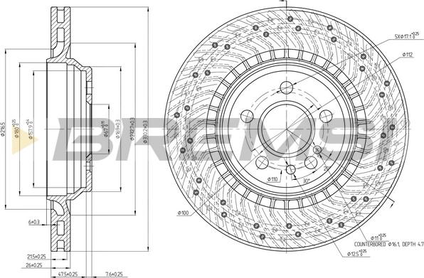 Bremsi CD8183V - Kočioni disk www.molydon.hr