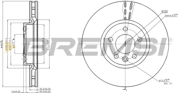 Bremsi CD8182V - Kočioni disk www.molydon.hr