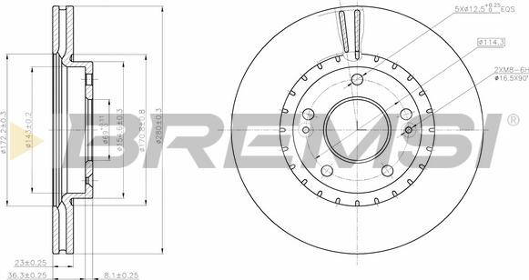 Bremsi CD8187V - Kočioni disk www.molydon.hr