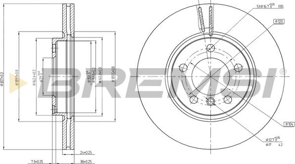 Bremsi CD8125V - Kočioni disk www.molydon.hr